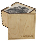 6 Holder Wooden Cleveland Coaster Box