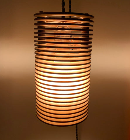Hanging Wooden Pendant Light - Circle Light