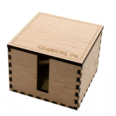 6 Holder Wooden Clarion Coaster Box
